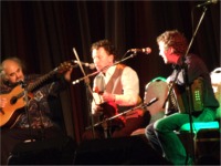 Buncrana's Dermot Byrne joined by guests Steve Cooney and Frankie Gavin at the Best of Budgen concert.